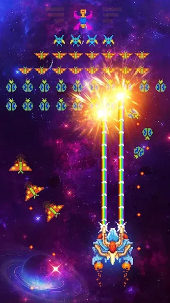 Space Shooter: Galaxy Attack (Спейс шутер)  [МОД Все открыто] Screenshot 5