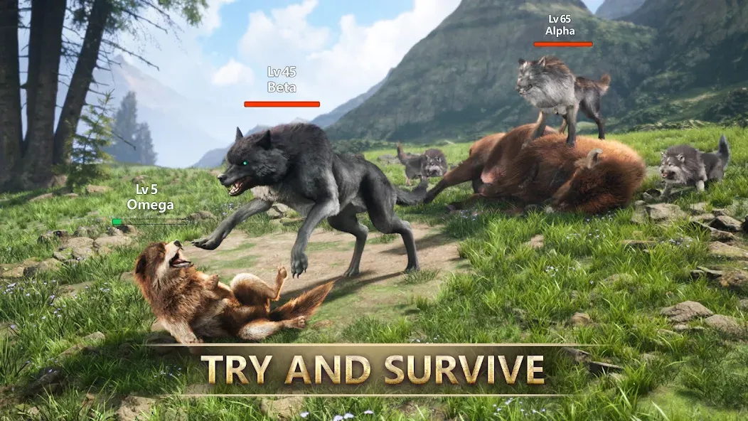 Wolf Game: Wild Animal Wars (Вулф Гейм)  [МОД Бесконечные деньги] Screenshot 1