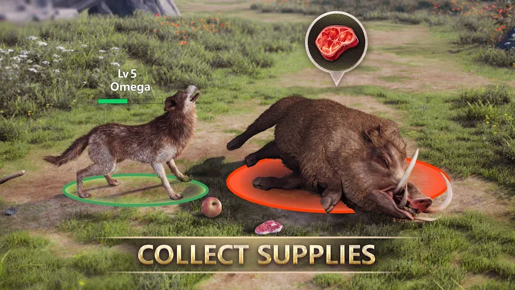 Wolf Game: Wild Animal Wars (Вулф Гейм)  [МОД Бесконечные деньги] Screenshot 2