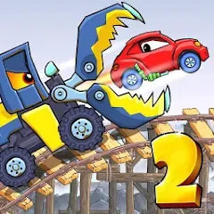 Скачать взлом Car Eats Car 2 - Racing Game (Кар Еатс Кар 2)  [МОД Много монет] на Андроид