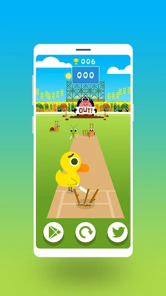 Cric Game - Doodle Cricket (Крик Гейм)  [МОД Все открыто] Screenshot 2