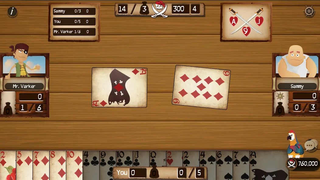 Spades Cutthroat Pirates (Спейдс Каттхроат Пирейтс)  [МОД Меню] Screenshot 2