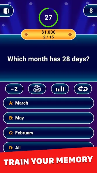 Millionaire 2024: Trivia Game  [МОД Unlimited Money] Screenshot 3