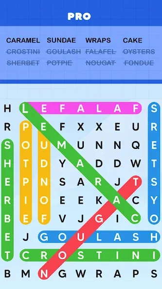 Word Search Puzzle Challenge (Уордсрч Пазл Челлендж)  [МОД Unlocked] Screenshot 1