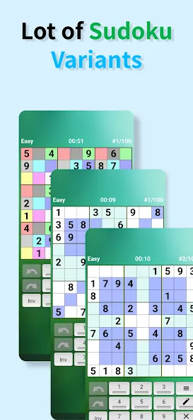 Sudoku offline (Судоку оффлайн)  [МОД Много денег] Screenshot 2