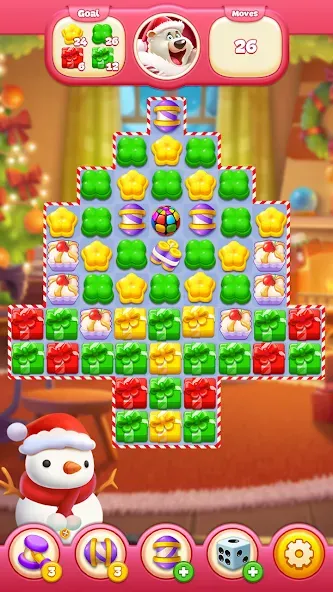 Sweet Candy Match: Puzzle Game (Свит Кэнди Матч)  [МОД Меню] Screenshot 1