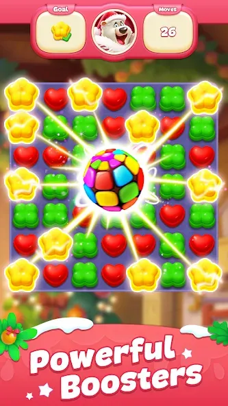 Sweet Candy Match: Puzzle Game (Свит Кэнди Матч)  [МОД Меню] Screenshot 2