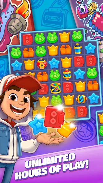 Subway Surfers Match (Сабвей Серферс Матч)  [МОД Меню] Screenshot 5