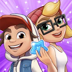 Скачать взлом Subway Surfers Match (Сабвей Серферс Матч)  [МОД Меню] на Андроид