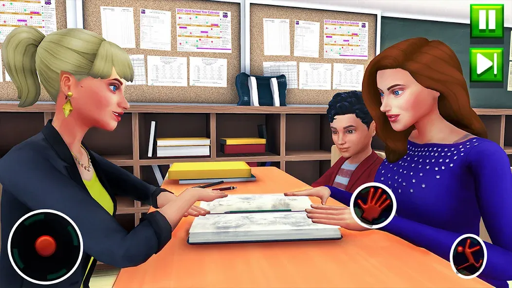 High School Teacher Sim Games  [МОД Бесконечные деньги] Screenshot 3