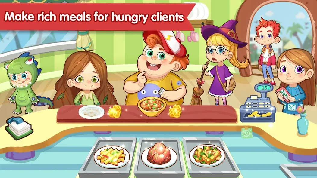 Happy Kitchen World  [МОД Много монет] Screenshot 4