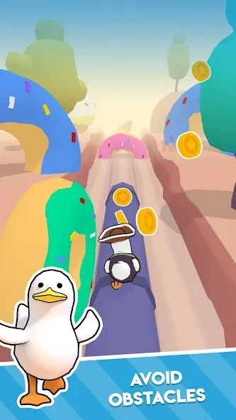 Duck On The Run (Дак он зе Ран)  [МОД Бесконечные монеты] Screenshot 3