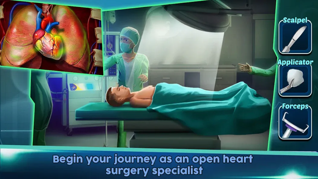 Surgery Doctor Simulator Games  [МОД Бесконечные монеты] Screenshot 1