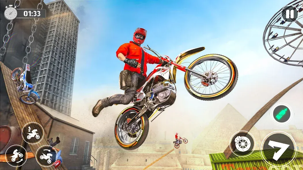 Bike Stunt Race Tricks Master  [МОД Menu] Screenshot 1