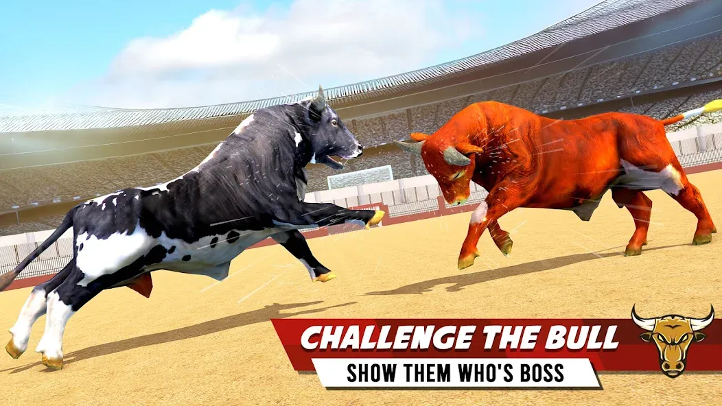 Bull Fighting Game: Bull Games  [МОД Бесконечные монеты] Screenshot 2