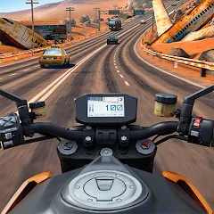 Скачать взлом Moto Rider GO: Highway Traffic (Мото Райдер ГО)  [МОД Unlimited Money] на Андроид