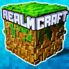 Скачать взлом Mini Block Craft Realm Craft (РеалмКрафт)  [МОД Бесконечные деньги] на Андроид