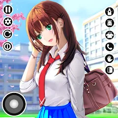 Скачать взлом Anime High School Life [МОД Все открыто] на Андроид