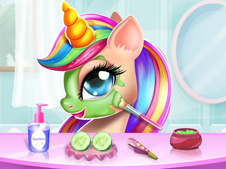 Unicorn Dress up Girls Game  [МОД Бесконечные монеты] Screenshot 3