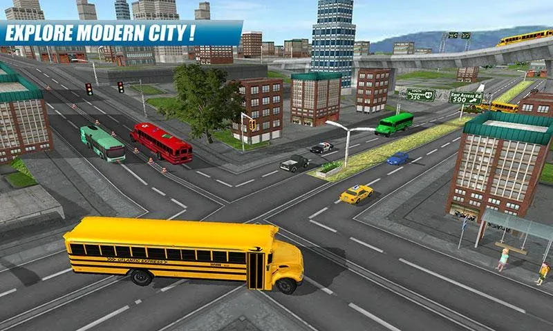 School Bus Driving Game  [МОД Бесконечные деньги] Screenshot 3