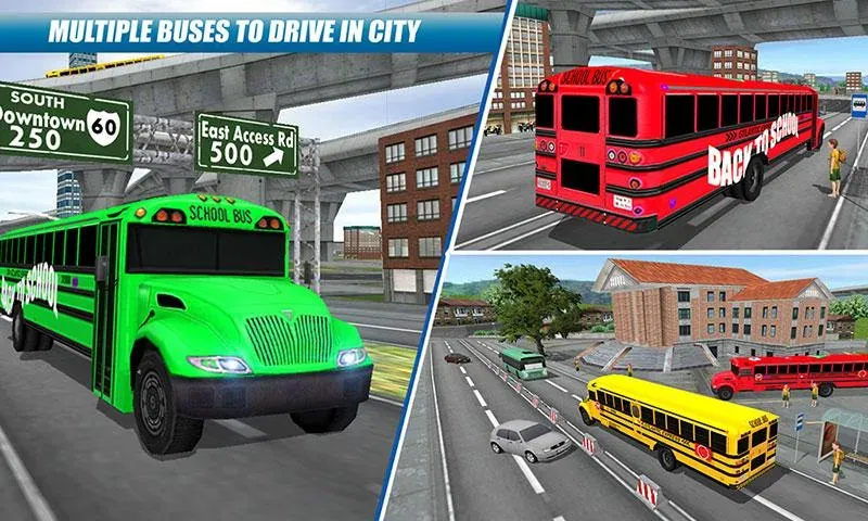 School Bus Driving Game  [МОД Бесконечные деньги] Screenshot 4