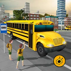 Скачать взлом School Bus Driving Game  [МОД Бесконечные деньги] на Андроид