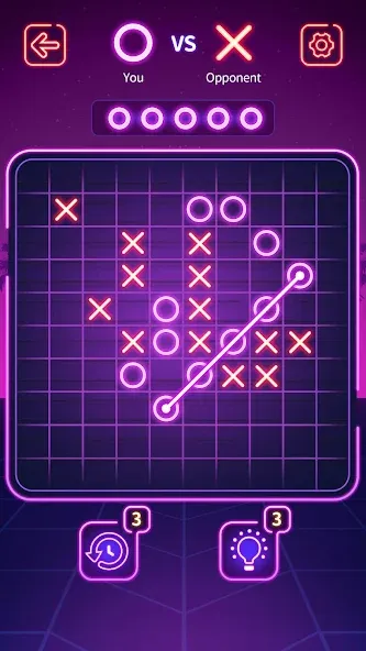 Tic Tac Toe - Offline XOXO (Тиктактое)  [МОД Много денег] Screenshot 2