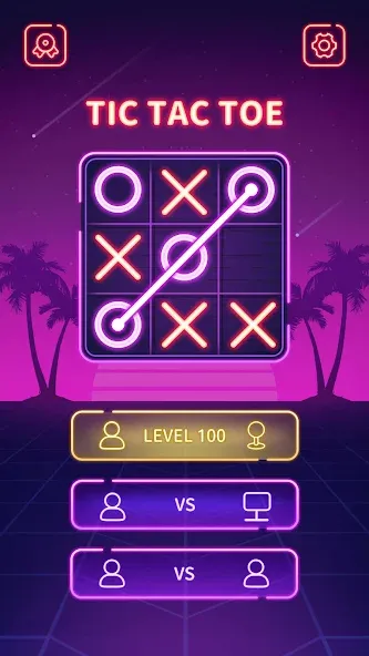 Tic Tac Toe - Offline XOXO (Тиктактое)  [МОД Много денег] Screenshot 3