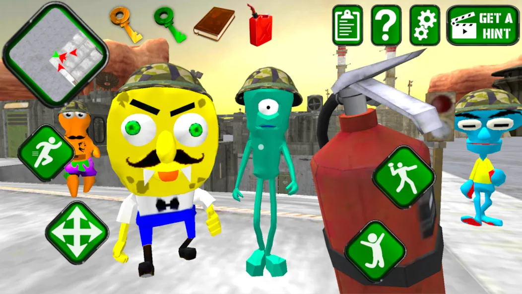 Sponge Area 51. Neighbor Alien  [МОД Unlimited Money] Screenshot 2