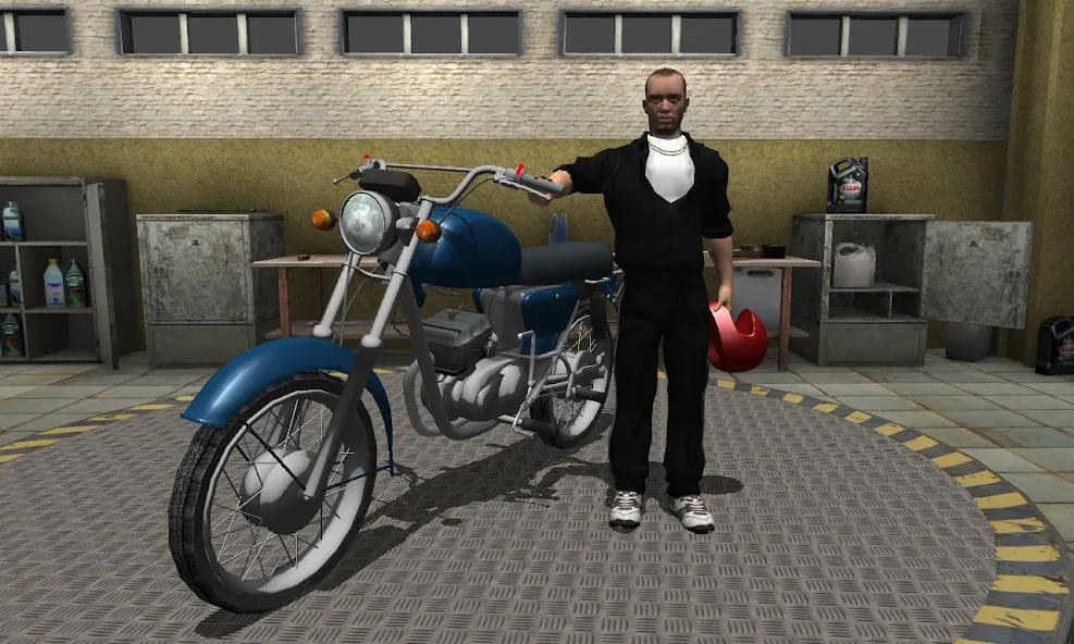 Russian Moto Traffic Rider 3D  [МОД Unlocked] Screenshot 2