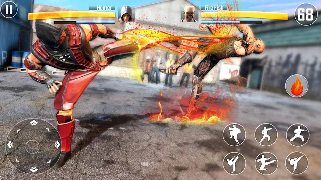 Kung Fu Fighting Karate Games (Кунгфу файтинг карате игры)  [МОД Меню] Screenshot 1