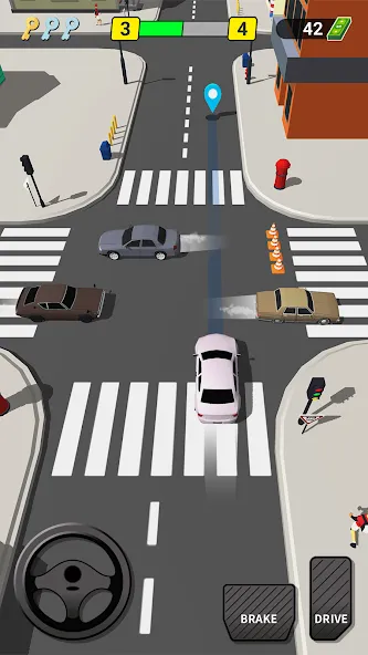 Pick Me Up 3D: Taxi Game (Пик Ми Ап 3Д)  [МОД Unlimited Money] Screenshot 1