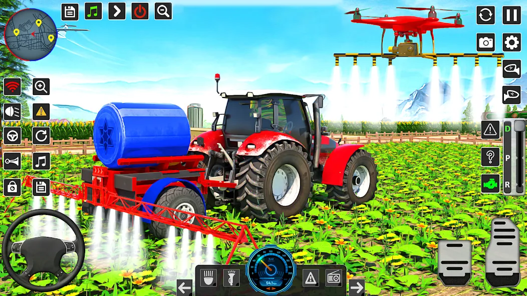 Real Tractor Driving Games (Риал Трактор Драйвинг Геймс)  [МОД Бесконечные деньги] Screenshot 4