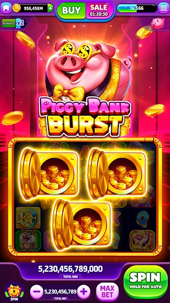 Spin To Rich - Vegas Slots (Спин Ту Рич)  [МОД Mega Pack] Screenshot 1