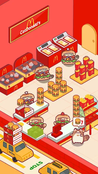 Cat Snack Bar: Cute Food Games (Кэт Снэк Бар)  [МОД Unlimited Money] Screenshot 4