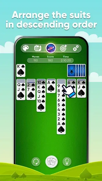 Spider Solitaire (Спайдер Солитер)  [МОД Unlimited Money] Screenshot 2