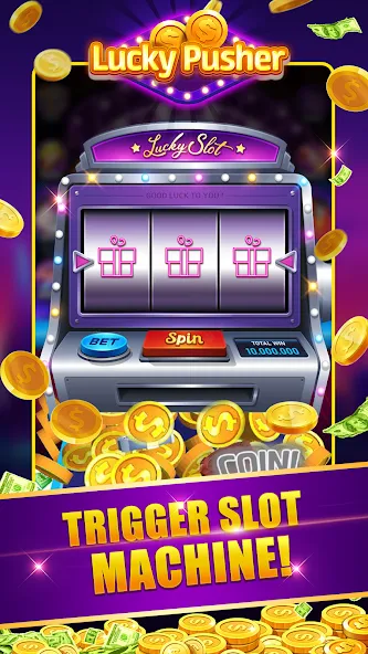 Lucky Cash Pusher Coin Games (Лаки Кэш Пушер Коин Геймс)  [МОД Mega Pack] Screenshot 2