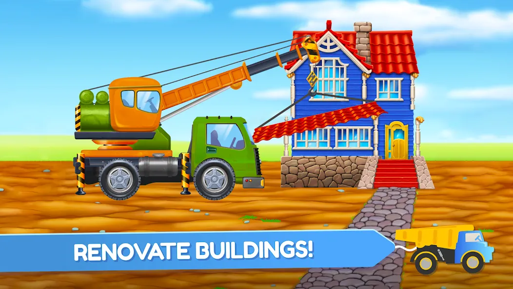 Build a House: Building Trucks  [МОД Бесконечные деньги] Screenshot 2