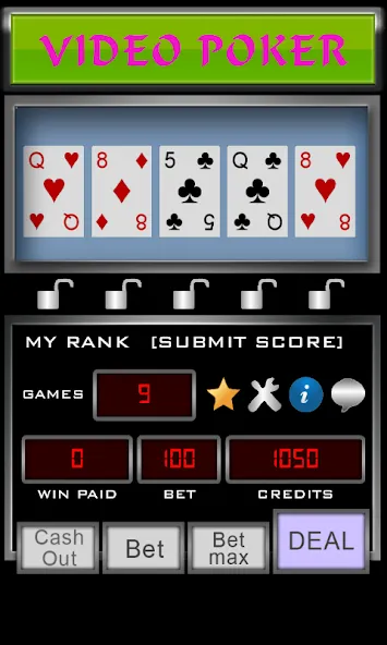 Video Poker (Видео Покер)  [МОД Много монет] Screenshot 3