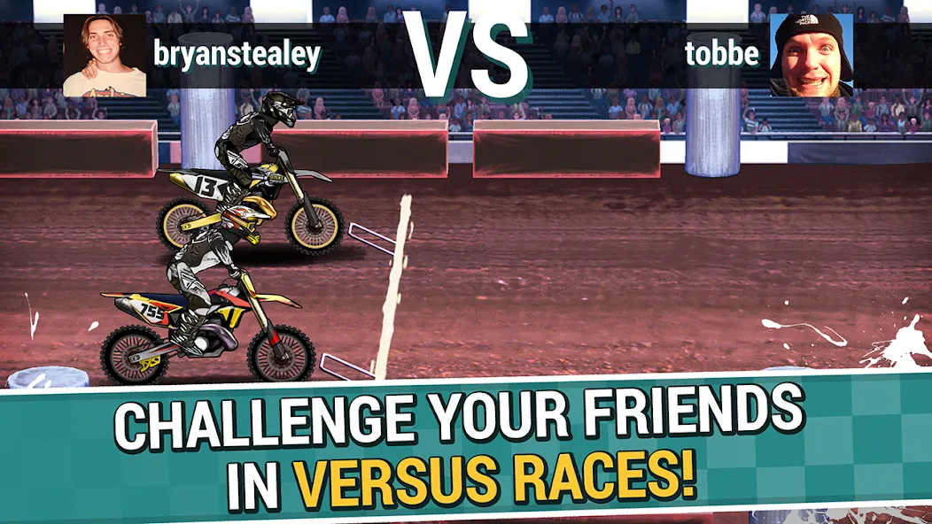 Mad Skills Motocross 2 (Мад Скилс Мотокросс 2)  [МОД Бесконечные деньги] Screenshot 3