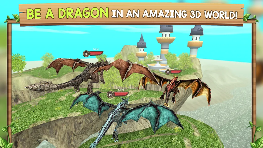 Dragon Sim Online: Be A Dragon  [МОД Unlimited Money] Screenshot 1