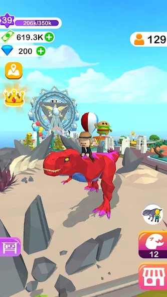 Dino Tycoon - 3D Building Game  [МОД Все открыто] Screenshot 4