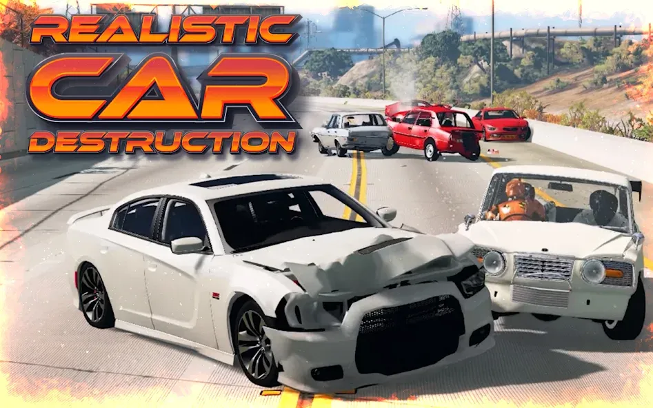 Highway Crash Car Race  [МОД Menu] Screenshot 5