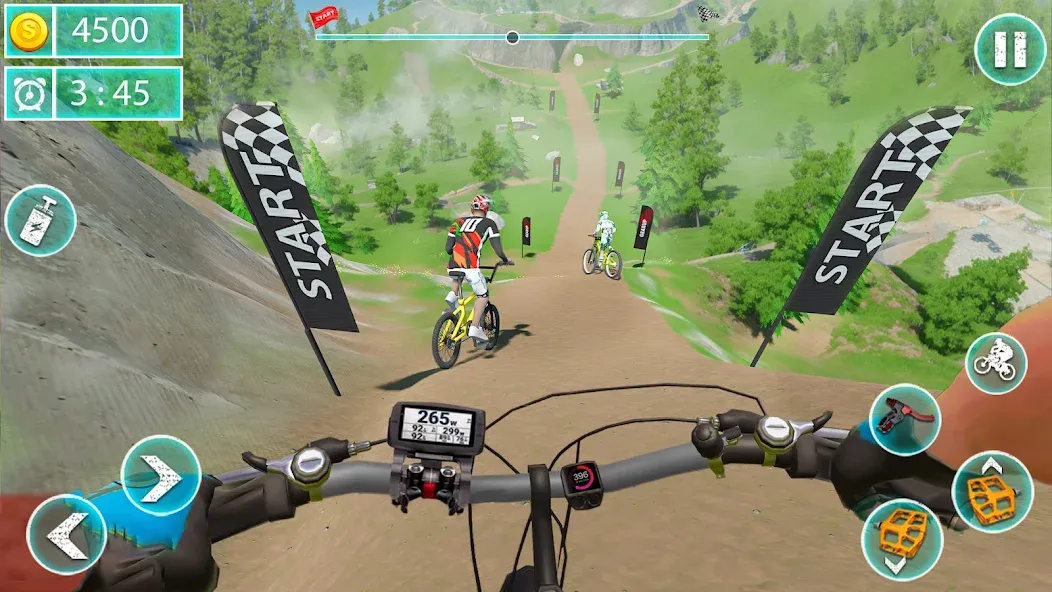 MTB Downhill: BMX Racer  [МОД Бесконечные монеты] Screenshot 1