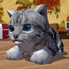 Скачать взлом Cute Pocket Cat 3D (Сьют Покет Кэт 3Д)  [МОД Бесконечные монеты] на Андроид