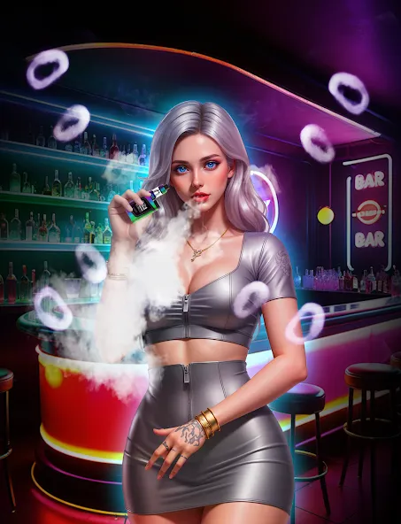 Virtual Vape Smoke Simulation (Виртуальное имитирование дыма от вэйпа)  [МОД Много монет] Screenshot 2