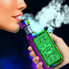 Скачать взлом Virtual Vape Smoke Simulation (Виртуальное имитирование дыма от вэйпа)  [МОД Много монет] на Андроид