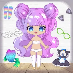 Скачать взлом Chibi Dress Up Games for Girls [МОД Бесконечные деньги] на Андроид