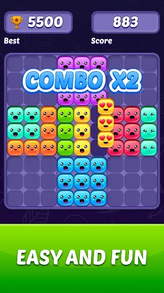 Block Puzzle Game (Блокголоволомка игра)  [МОД Mega Pack] Screenshot 3