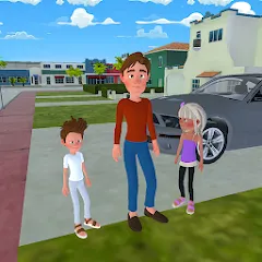 Скачать взлом Super Dad Virtual : Happy Game [МОД Бесконечные деньги] на Андроид